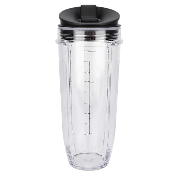 32Oz Erstatningskop med låg, kompatibel med Nutri Ninja Blender Juicer tilbehør