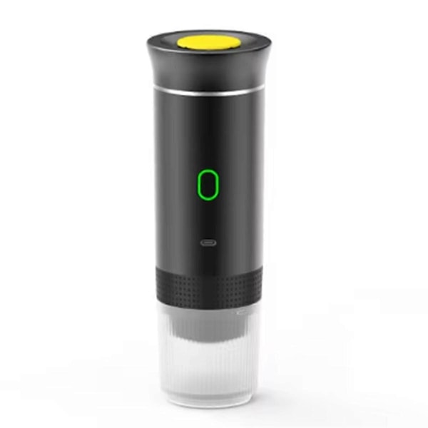 3 i 1 Mini Trådløs Elektrisk Bærbar Espressomaskine til Bil & Hjem Camping Rejse Kapsel Kaffemaskine Sort
