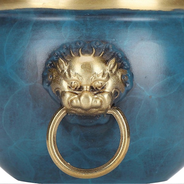 Røgelsesbrænder Skål Messing Lykkebringende Ornament Paladsmuseum Cylinder til Kontor Tearoom