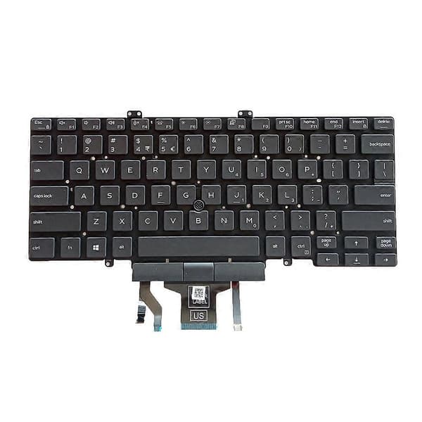 US Layout med Pekare US Tangentbord för E7240 E7440 E7420 Serien