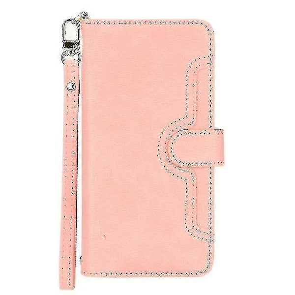 För Xiaomi Poco X3 Nfc / Poco X3 Pro Litchi Textur Dragkedja Läder Telefonfodral Pink