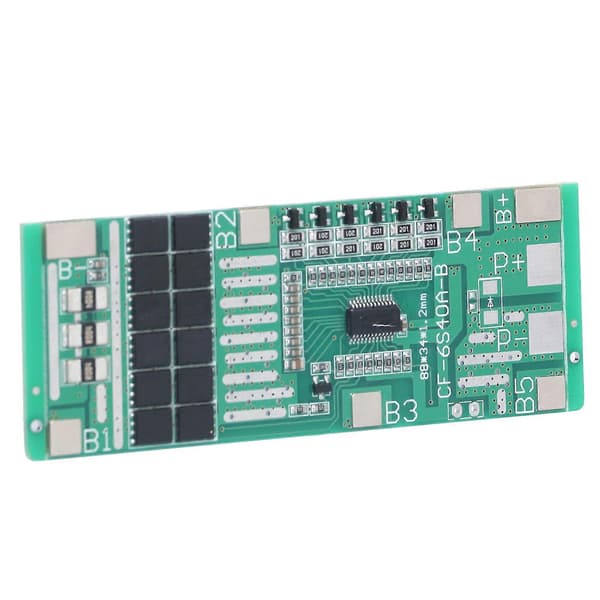 6S 40A Litiumbatteri Skyddskort BMS Battericellsskyddskort Solcellsbelysning med Balansering