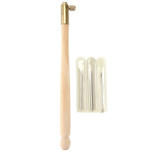 Tambour-virkkuukoukku, ergonomisesti muotoiltu liukumaton kahva, helppo käyttää ranskalaisessa kirjontavirkkauksessa 3 neulalla DIY-ompeluun