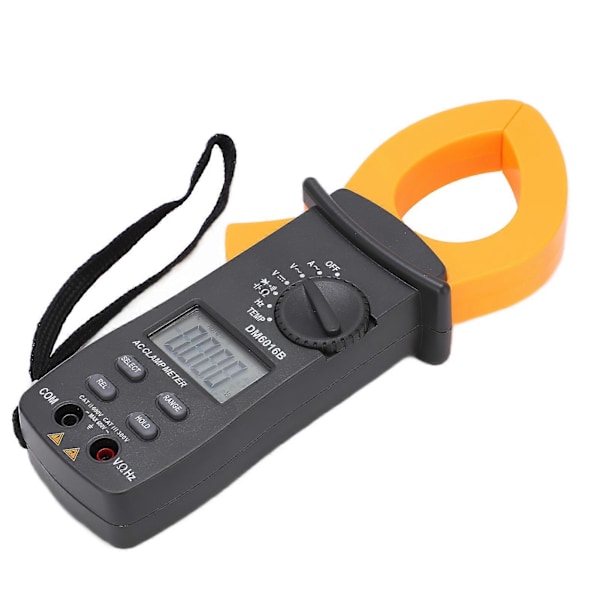 DM6016B Digital Clamp Meter Multifunktionell Automatisk Multimeter AC DC Amperemeter 1000A/600V