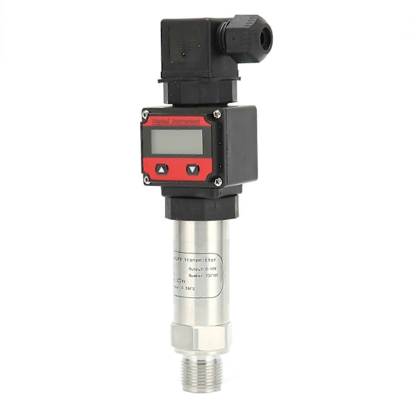 Trykksensor Aluminiumlegering Luft Vann Sender Digitalt Display LCD Transmitter 0?10V DC24V0?500Kpa