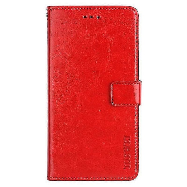 Lämplig för Samsung Galaxy A15 5G Fodral Crazy Horse Textur Läder Plånboksfodral-C6 Red