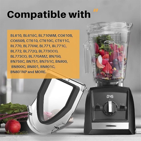 1 stk Blenderlokk Erstatning for, Tutdeksel Blender Toppdeler for Låselokk 72oz Kanne BL610 BN701