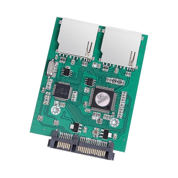SATA SD-kortadapter 2,5 tum Digital Konverteringsadapter 15PIN+7PIN SD-kortkonverterare Stöder 128GB för Laptop Tablet