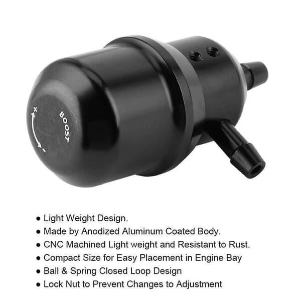 Universal Turbo Boost Manuell Kontroller 0-60PSI Justerbar Reguleringsventil Bilmodifikasjonstilbehør
