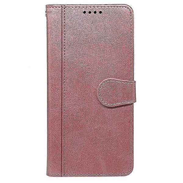 Telefoncover til HMD Pulse Læderetuier Pink gold