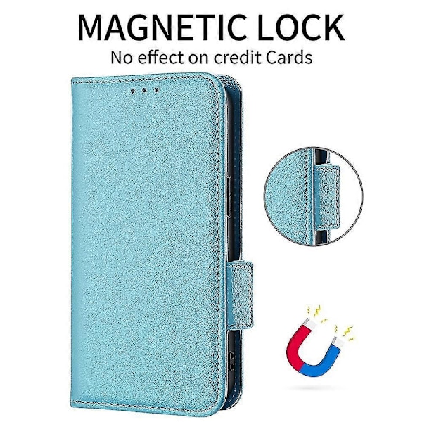 Telefonfodral för HTC U24 Pro 5G Läderfodral Light blue