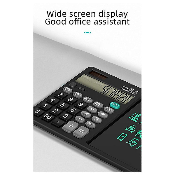 ZH70 Håndskrift Tablet Desktop Lommeregner Finansiel Regnskab Lommeregner Kontor Skrivning Kladde Memo Håndskrift Tablet