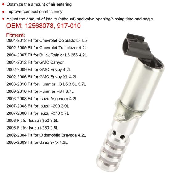 Variabel Ventilstyrning Solenoid VVT Ventil 12568078 Passar Colorado/Trailblazer