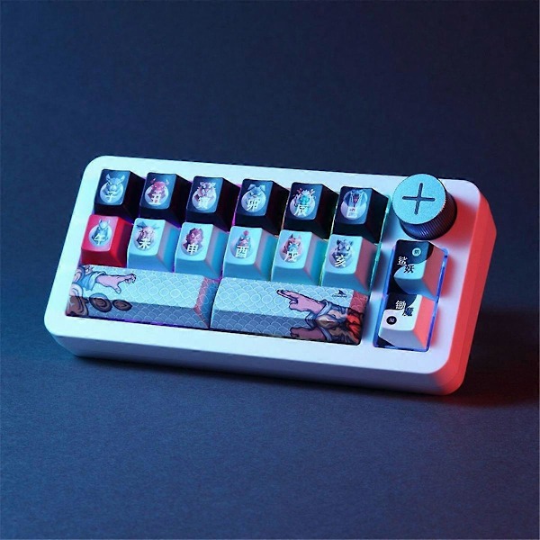 SK16 RGB Numerisk Knappsats Bluetooth Trådlöst Tri-Mode Mekaniskt Tangentbord 16 Tangenter Hot Swap Huano Switch