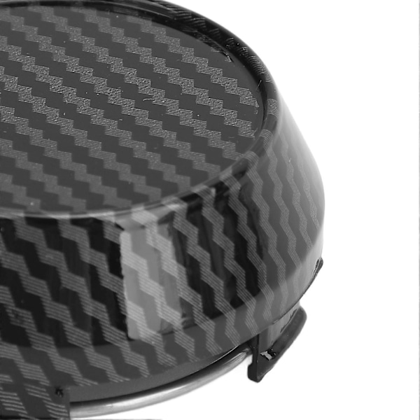 4 stk. 60 mm hjulkapsler, kulfiberstil, dækfælg, navkapsler, universal pasform til køretøj