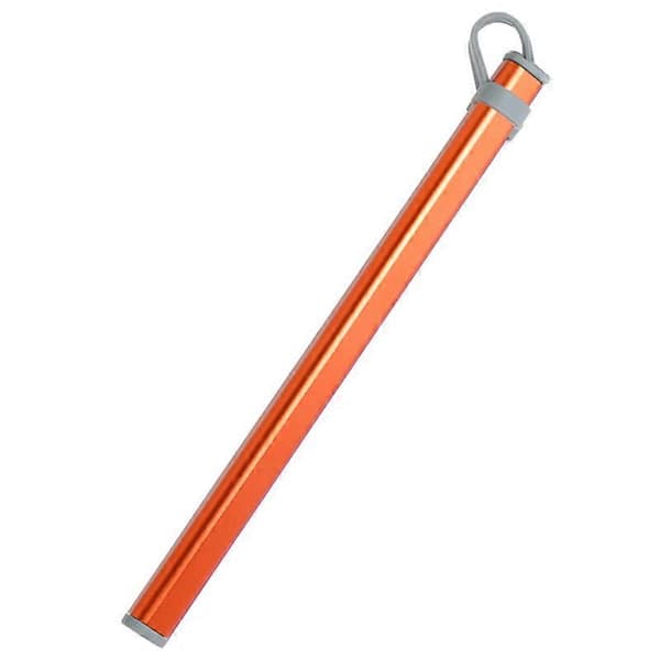 Opbevaringsrør til spisepinde Aluminiumslegering Æske Etui til Titanium Spisepinde Opbevaringsboks Uden Spisepinde Orange