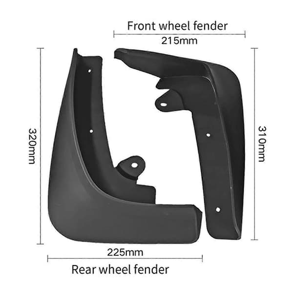 4 ST Bil Stänkskydd Mud Flaps Stänkskydd för MODEL X 2016-2021 Biltillbehör