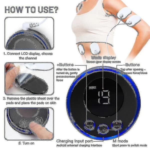 Ems Kasvojen Hierontalaite Kohottava Virtastimulaattori Remote Control