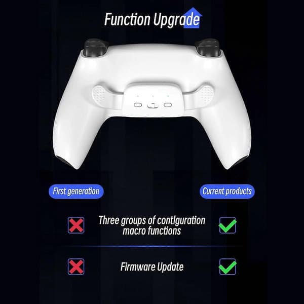 Bakre Knapp för Handkontroll med Joystick Knapp Kit Omdesignad Programmerbar Rise Remap för BDM010/020/030 B