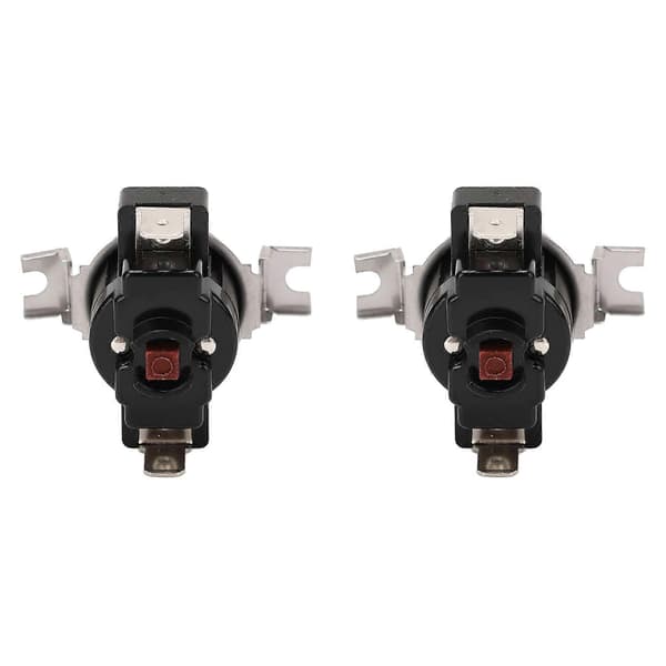2 stk. Termisk kontrollbryter Manuell Høy Effekt U-formet Deksel 25A 250V for Termostat 60