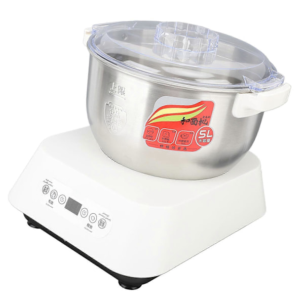 200W 5L Deigmaskin med Fermenteringsfunksjon, Mikrodatamaskin-timing, Berøringspanel, Smart Chip-kontroll, 2538C Konstant Temperatur