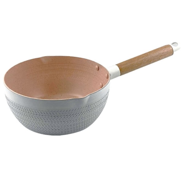 Non-stick Kastrull för Matlagning av Soppa Nudlar Aluminium Multifunktionell Mjölkkastrull Köksredskap Vit 24cm