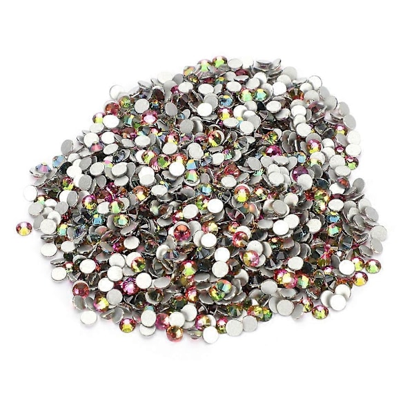 1440 st Rhinestones Glasstenar Flatback Kristall Nagelkonst Dekoration Smink Kläder Skor