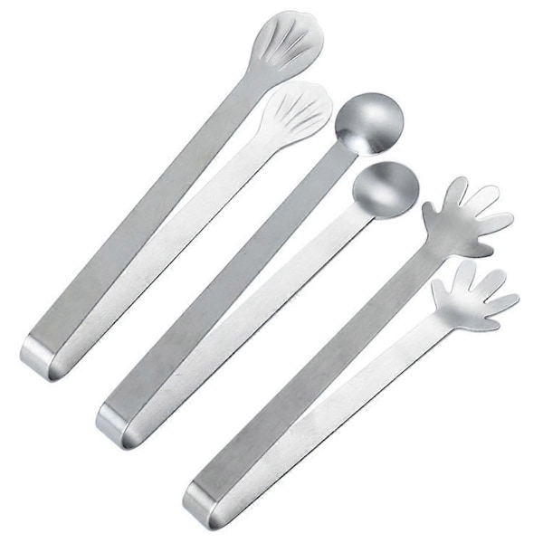 Palmetang i rustfrit stål, madtang, istang, ovntang, sukkertilbehør, køkkensnacktang