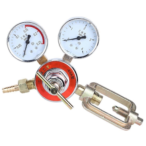 0,25x4MPa Acetylen Tryckregulator Mätare Acetylen Tryckreglerande Reduceringsventil