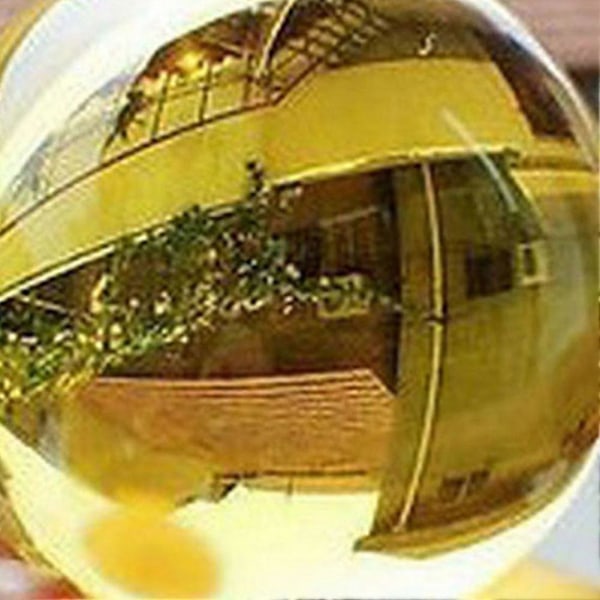 40mm Konstgjord Citrin Boll Healing Sfär Lyckobringande Betydelse Hem Rom Dekoration