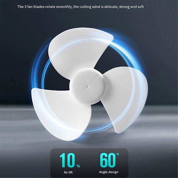 USB Ventilator DC5V Loftventilator 360 Graders Justering Lav Støj Elektrisk Ventilator Indendørs Køleventilator til Notebook