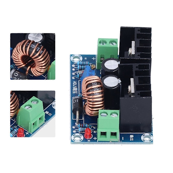 DC Buck Modul Justerbar Strömförsörjningsomvandlare Högeffekts Spänningsstabilisator 8A 200W XHM400