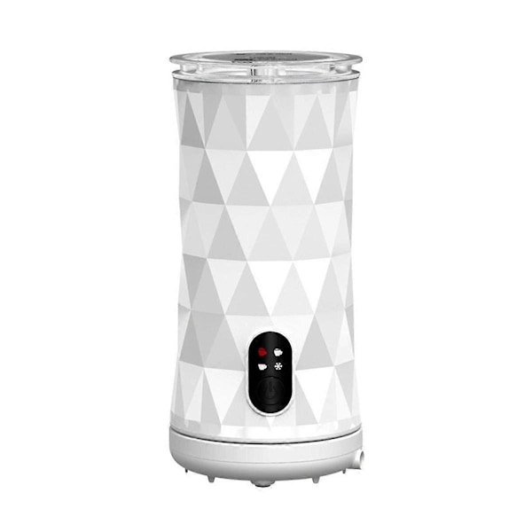 Melkeskummer 4-i-1, varm og kald skummaskin med automatisk avstenging, steamer for kaffe, latte, cappuccino, matcha - Hvit