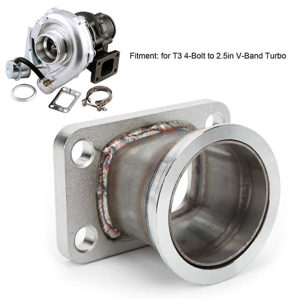 Turbo Flensadapter for T3 4-Bolt til 2.5in V-Band Rustfritt Stål Konverteringsadapter