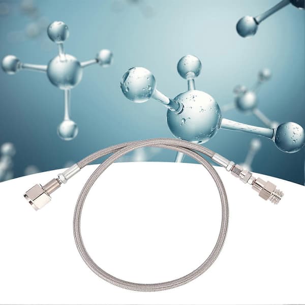 1m G1/2 Högtrycksslang CO2 till Extern CGA320 Tank Direkt Adapter (Silver)