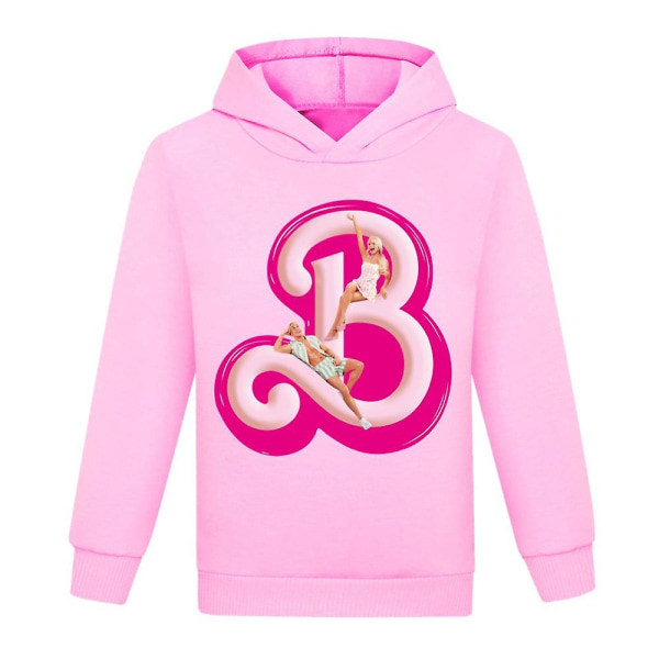 Barn Tonåringar Pojkar Flickor Barbie The Movie Luvtröjor Huvtröja Pullover Toppar Presenter Pink 11-12Years