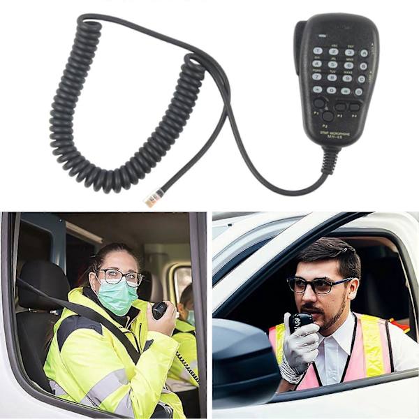 MH-48 Trådløs mikrofon med 4 brugerprogrammerbare taster DTMF tone input til Yaesu mobilradio FT-8800R FT-8900R FT-7900R