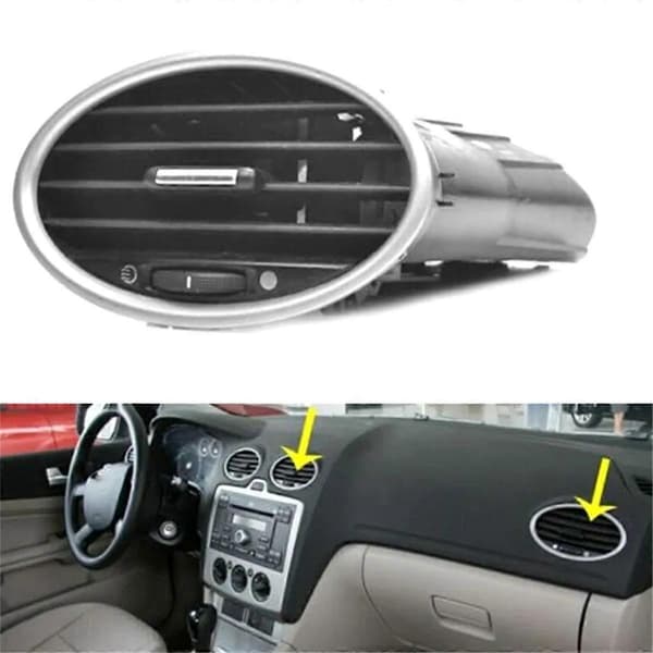 2 stk. 4M51-A014L21-AD Front Dash Center Luftkondisjoneringsuttak for Focus MK2 2005-2013 AC Luftventil Grill Assy