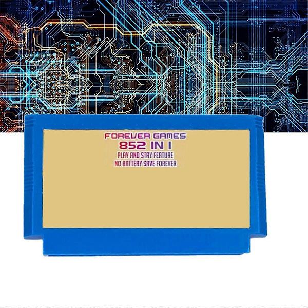För FC Adapter 852 i 1 Spel för SFC/SNES Spelkonsol FOREVER GAMES Spel Blå