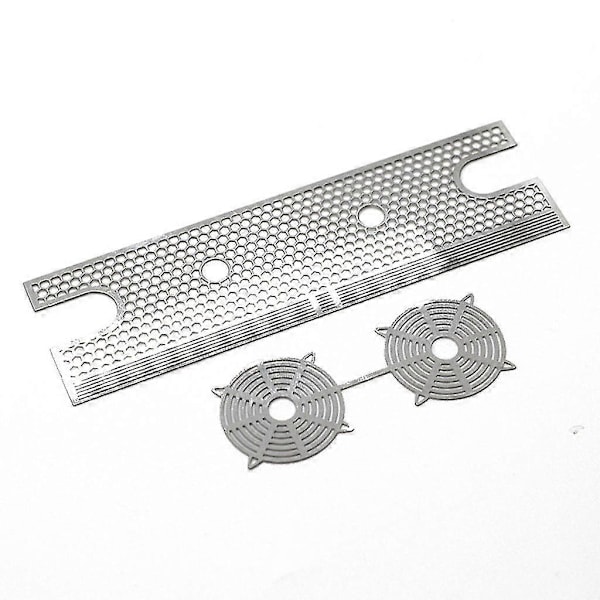 CNC Metallinen Etusäleikkösarja 1:10 Mittakaava Trx4 Bronco Ajoneuvotarvike Hopea silver