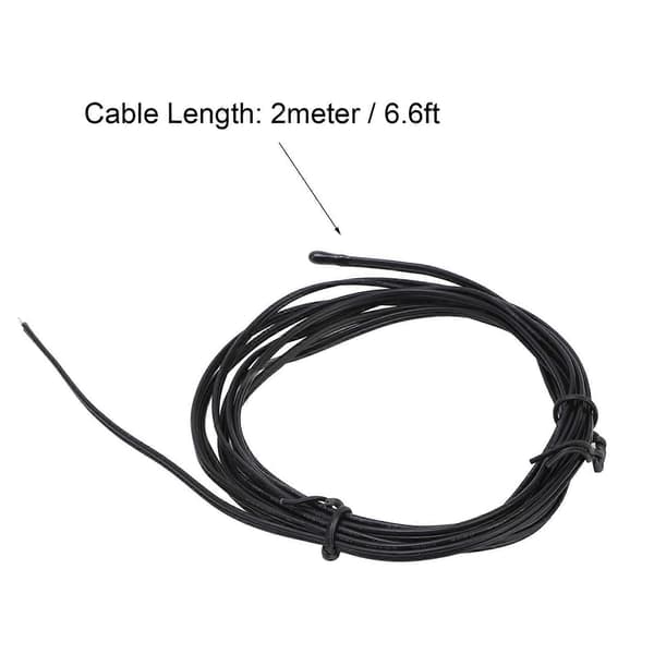 10 st NTC Termistor Temperatursensor Sond Droppformad Spets Epoxiharts Kontakt 2 meter 10K B3950