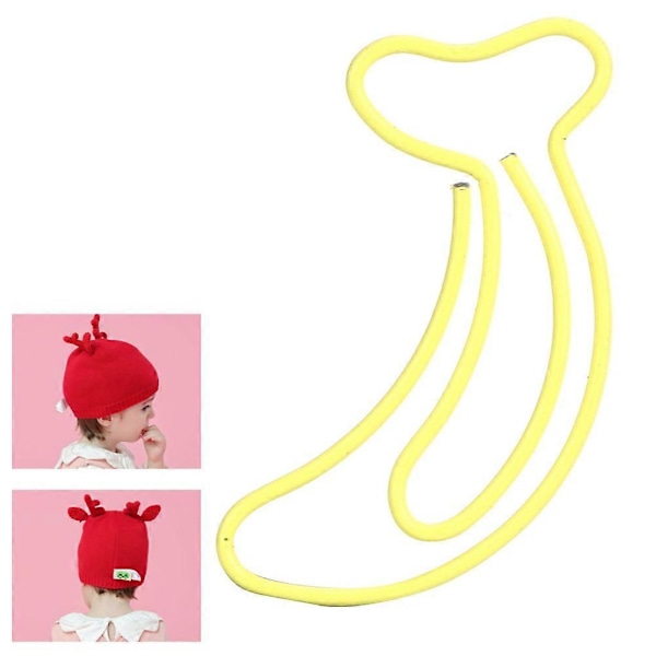 12 st Gula Gem Bananformade Multifunktionella Förtjockade Gem 3x2cm Studenter Skrivmaterial