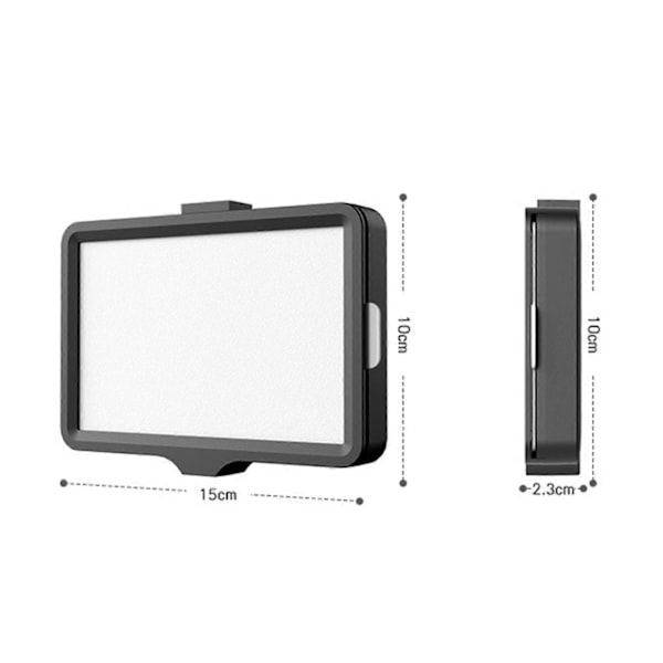 1 Set LED Fyllnadsljus Steglöst Dimbar Ultraljus Stark Icke-Bländande 360-Graders Rotation Kompakt Storlek LED Videoljus Fotografering Selfie Dimbar Panel Av