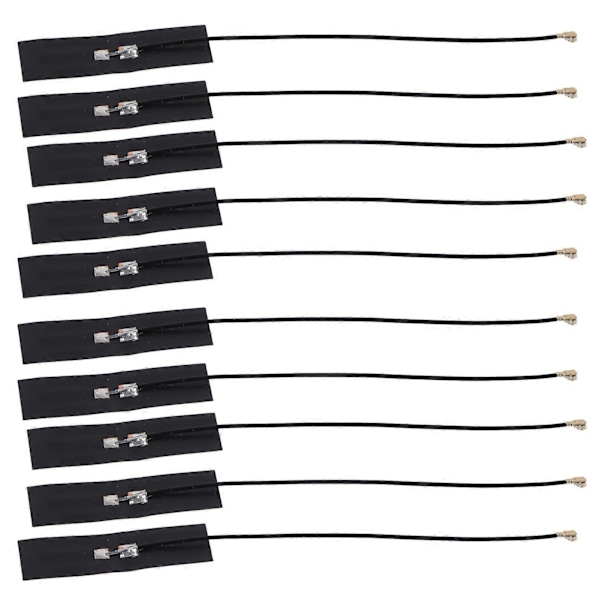 10 stk. FPC Antenne Innebygd 2 Frekvens Fleksibel for WiFi Bluetooth Ruter NZ?2.4G/5.8G?FPC?003