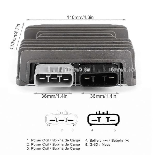 Spenning Likretter Erstatning 710001191 Passer for CanAm Commander 800 4X4