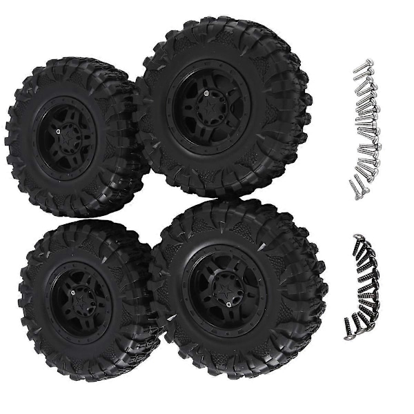 4 STK 120mm 2.2 Beadlock Fælgbælte Dæksæt til 1/10 RC Crawler Bil Axial SCX10 Wraith Capra RR10 RBX10 TRX4