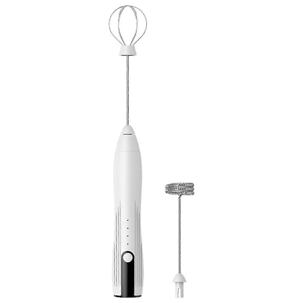 Håndholdt melkeskummer, USB-oppladbar melkeskummer, Mini melkeskummer, 3-trinns justerbar for egg og melk