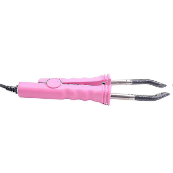 Hår Extensions Jern Keratin Bonding Værktøj Varme Connector Pink Eu Stik -SJL