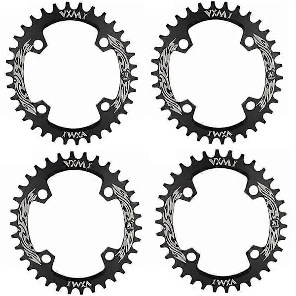 Cykel Vevparti Kedjehjul 96 Bcd Oval Smal Bred Kedjekrans Landsvägscykel Vevparti Kedjehjul Cykeldelar 34T
