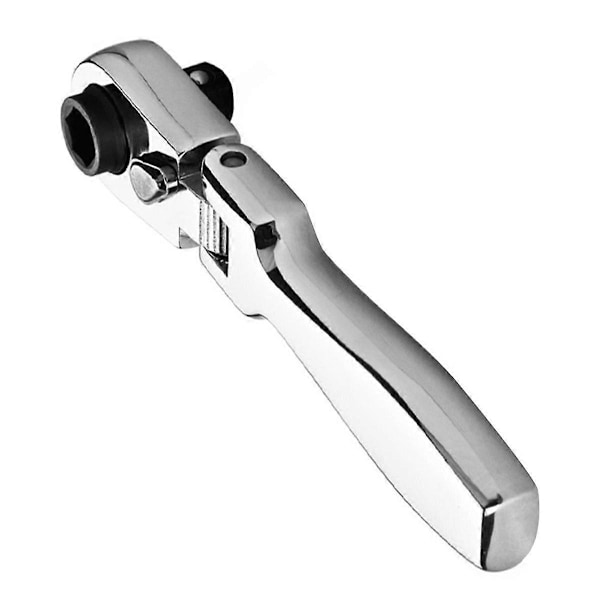 2 i 1 Flat Håndtak Skralle Fastnøkkel 1/4 Dobbel Ende 72 Tenner Hurtig Skiftenøkkel Verktøy Skrutrekker Socket Bit DIY Reparasjonsverktøy